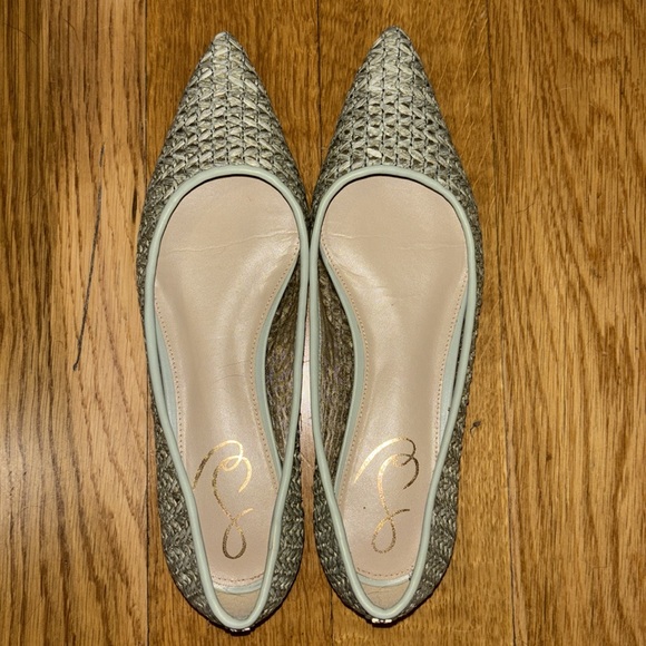 Wanda Woven Flats in Olive Green - Picture 4 of 7